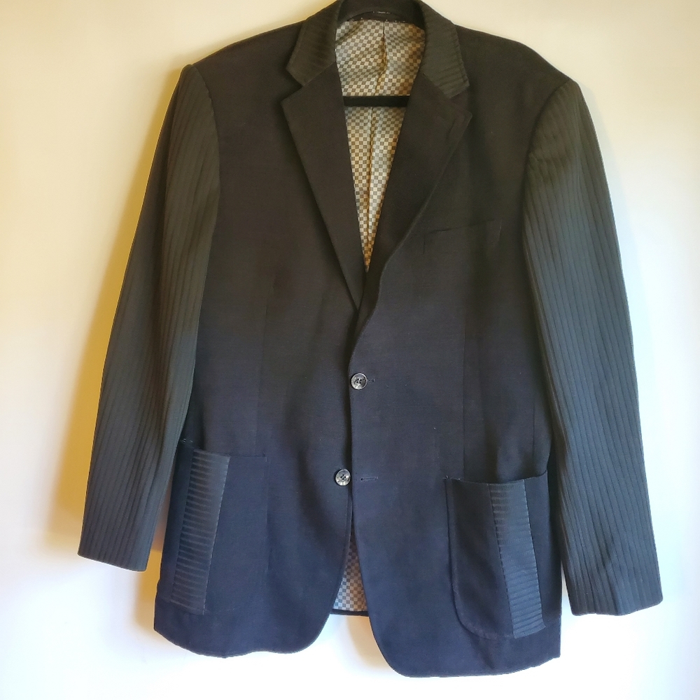 INSERCH MEN'S BLAZER BLACK SIZE LARGE